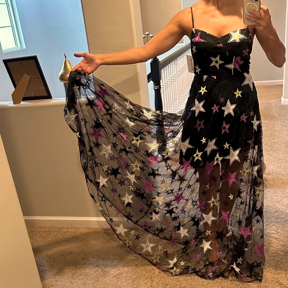 Starry Night Black Dress